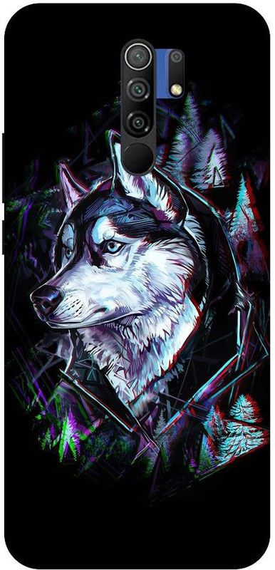 URCHIN Back Cover for Note 8 pro wolf, Dark, Logo wolf, Animals  (Multicolor, Shock Proof)