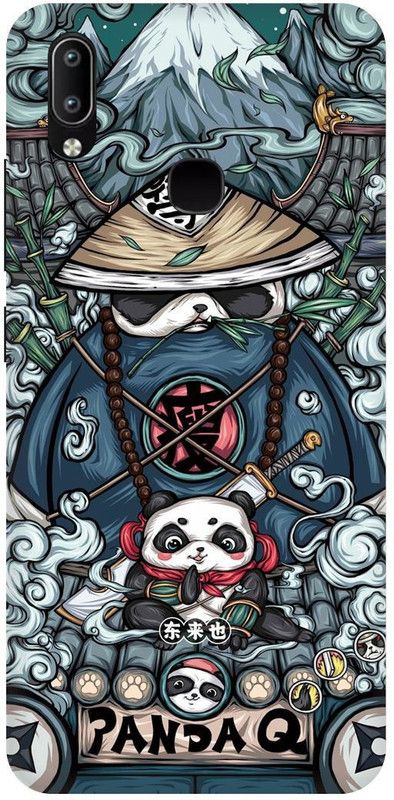 THE NARAYANA COLLECTIONS Back Cover for vivo Y95-1807,neon panda,panda back cover,lazy,Ninja  (Multicolor, Hard Case)