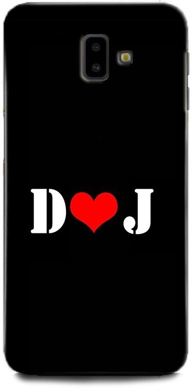 Afterglow Back Cover for SAMSUNG Galaxy J6 Plus D J, D LOVES J, NAME, LETTER, ALPHABET, DJ LOVE, HART  (Multicolor, Shock Proof, Pack of: 1)