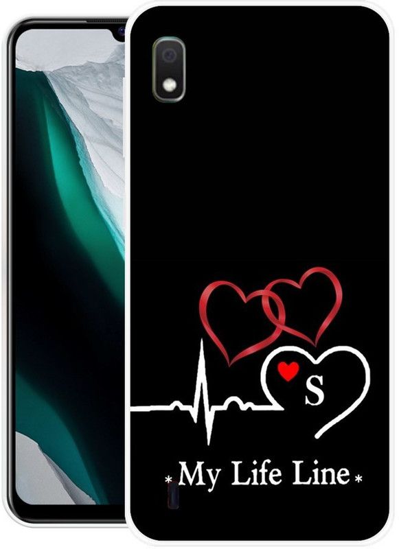 SIMAWAT Back Cover for Samsung Galaxy A10  (Black, Grip Case, Silicon, Pack of: 1)