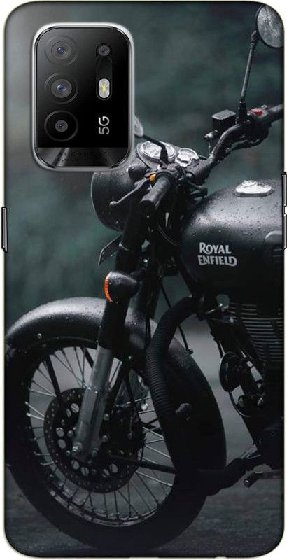 iprinto Back Cover for OPPO F19 Pro Plus 5G,CPH2213 Royal Enfield Automobile Back Cover  (Grey, Hard Case)