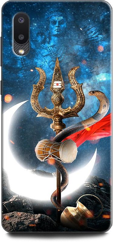 Afterglow Back Cover for SAMSUNG Galaxy M02 SHIV, SHIV TRISHUL, LORD SHIV, MAHAKAAL, SHANKAR JI, GOD, SPRITTUAL  (Multicolor, Shock Proof, Pack of: 1)
