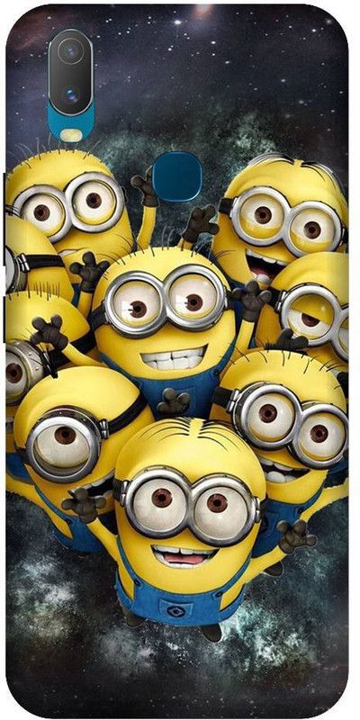 URCHIN Back Cover for Vivo Y15 Minions, Cute minions, funny, cute  (Multicolor, Shock Proof, Pack of: 1)
