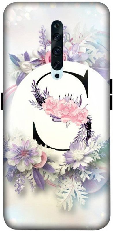 LUCKY MOBI.COM Back Cover for OPPO RENO2 F ( S NAME LETTER) PRINTED BACK COVER  (Multicolor, Waterproof, Pack of: 1)