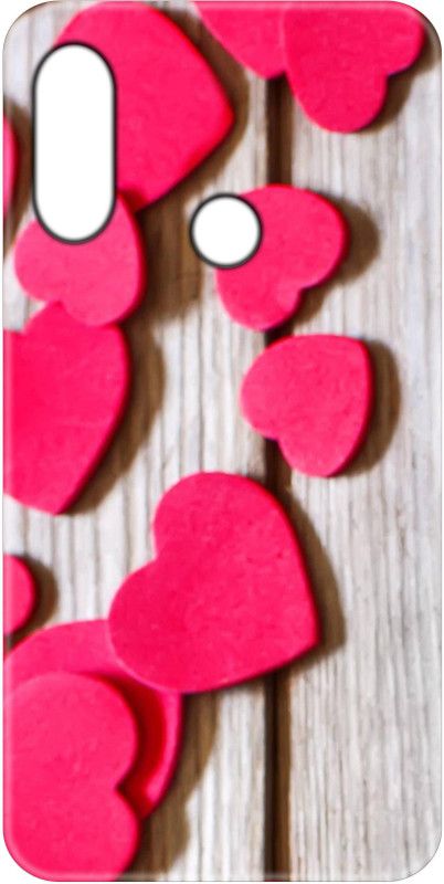 Smutty Back Cover for Mi Redmi Note 7S, M1901F71 - Pink Heart Print  (Multicolor, Hard Case, Pack of: 1)