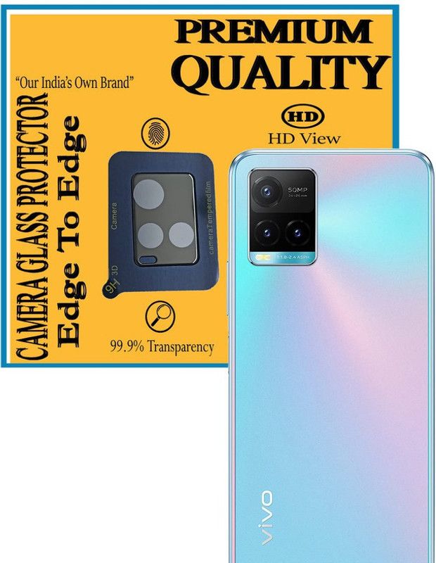 Hideous Back Camera Lens Glass Protector for Vivo Y33s  (Pack of: 1)
