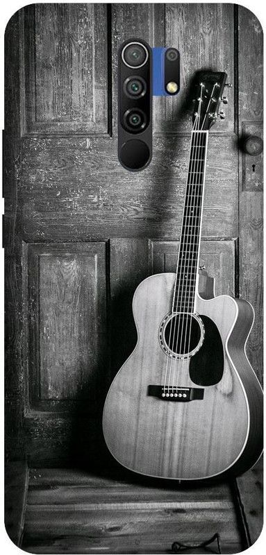 URCHIN Back Cover for Redmi 9 prime guitar, guitar love, cool, love, music, instuments, black and white  (Multicolor, Shock Proof, Pack of: 1)