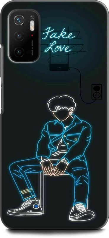 Afterglow Back Cover for Poco M3 Pro 5G BOY, BAD BOY, FACK LOVE,  (Multicolor, Shock Proof, Pack of: 1)