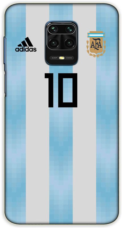 iprinto Back Cover for Redmi Note 10 Lite, Mi Redmi Note 9 Pro Messi Back Cover  (Blue, Hard Case, Pack of: 1)