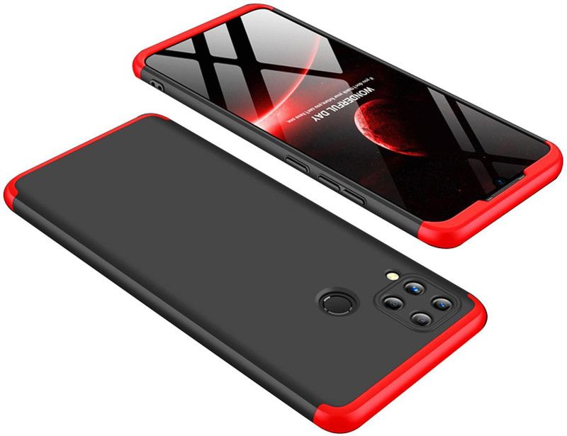 Lilliput Back Cover for Realme C15 CAMERA PROTECTION CASE  (Red, Camera Bump Protector, Pack of: 1)
