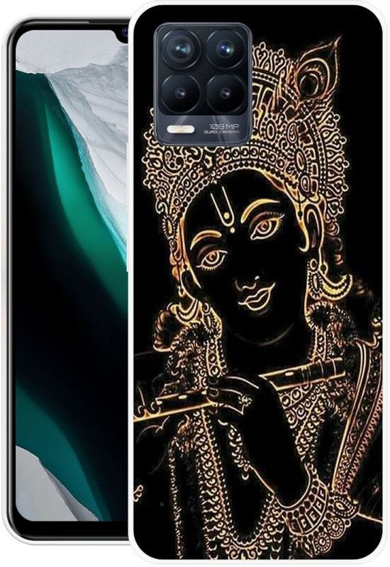 Shivay Mobicase Back Cover for Realme 8 Pro  (Black, Gold, Dual Protection, Silicon, Pack of: 1)