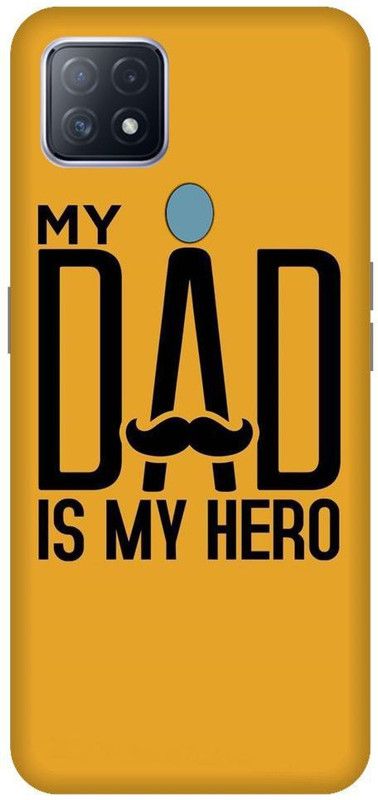 URCHIN Back Cover for Oppo A15 my dad is my hero, MY Dad, I love My Dad, Mom And Dad, mom dad, Love, Parents  (Multicolor, Shock Proof, Pack of: 1)
