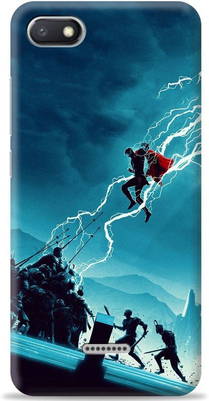 Crafter Back Cover for Mi Redmi 6A  (Blue, Shock Proof, Pack of: 1)