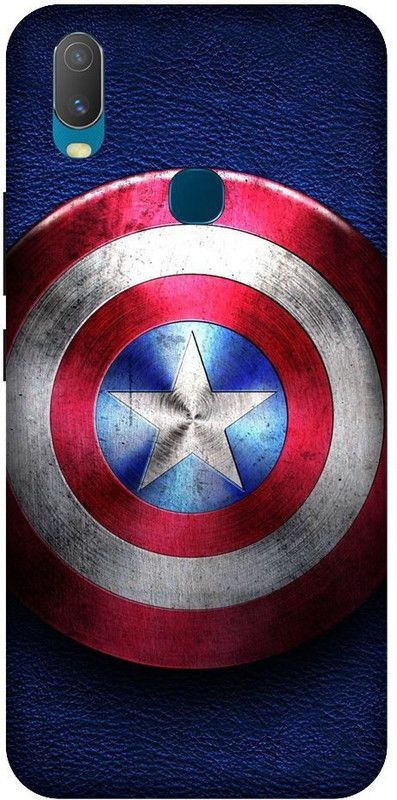 URCHIN Back Cover for Vivo Y12 Captain America, Superhero, Avengers, End Game, Marval, Comic, Shield, Cute, Chibbi  (Multicolor, Shock Proof, Pack of: 1)