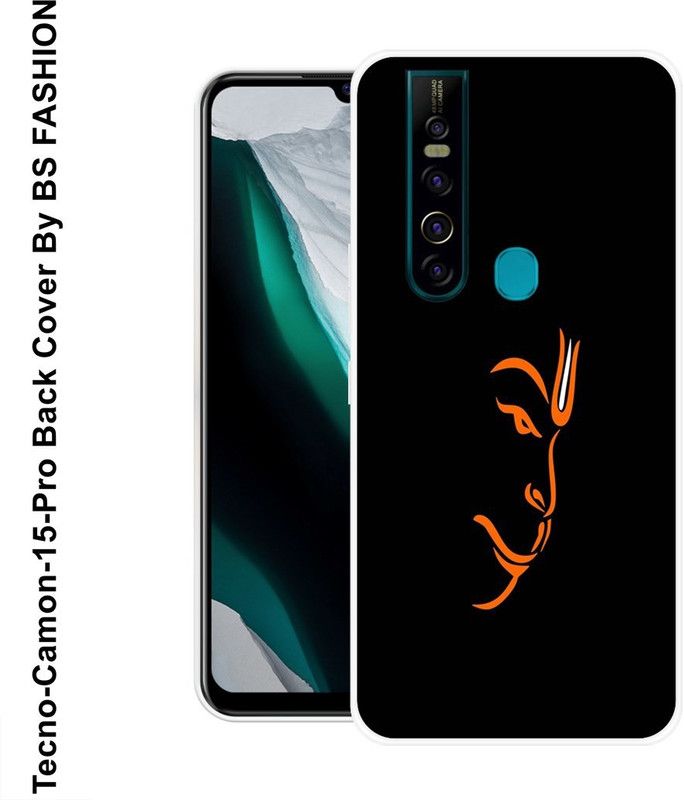 SHYAMSHREE Back Cover for Tecno Camon 15 Pro  (Black, Yellow, Flexible, Silicon)