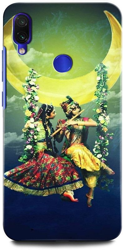 ORBIQE Back Cover for Redmi Y3 M1810F6I KRISHNA, LORD KRISHNA, VASUDEV, GOD, KRISHN KANHIYA, RADHA  (Multicolor, Hard Case, Pack of: 1)