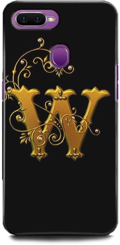 INTELLIZE Back Cover for Oppo A7/CPH1901 W letter,Printed  (Multicolor, Shock Proof, Pack of: 1)