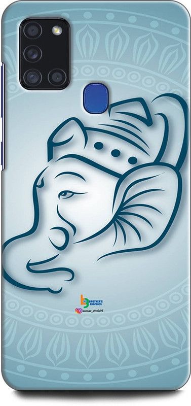 Afterglow Back Cover for SAMSUNG Galaxy A21s GANESH, GOD, GANPATI, GANESH JI  (Multicolor, Shock Proof, Pack of: 1)