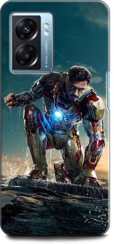 INDICRAFT Back Cover for OPPO K10 5G, CPH2337 IRON MAN, AVENGERS, MARVEL, SUPERHERO, COMIC  (Multicolor, Shock Proof, Pack of: 1)