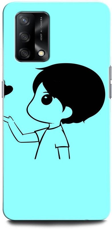 ORBIQE Back Cover for OPPO F19 CPH2219 BOY, ANIME, ALONE BOY, HEART,  (Multicolor, Hard Case, Pack of: 1)