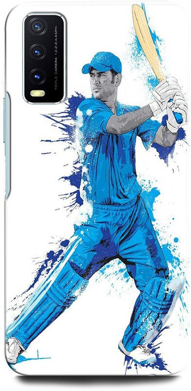 ORBIQE Back Cover for Vivo Y20G V2037 MS DHONI 7, MAHENDRA SINGH DHONI, DHONI, CRICKET, JERSEY  (Multicolor, Hard Case, Pack of: 1)