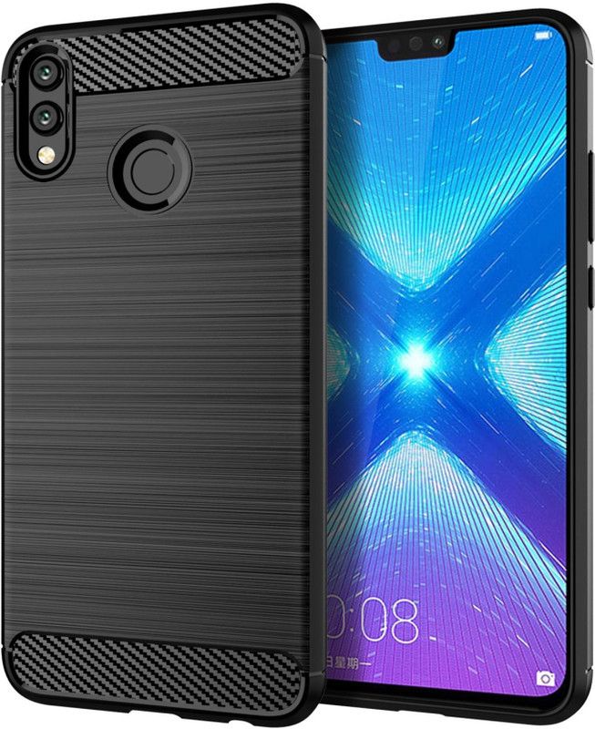 MOBIWIN Back Cover for Honor 8X  (Black, Grip Case, Pack of: 1)