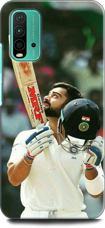 INDICRAFT Back Cover for REDMI 9 Power VIRAT KOHLI, INDIAN, CRICKET, SPORTS  (Multicolor, Dual Protection, Pack of: 1)