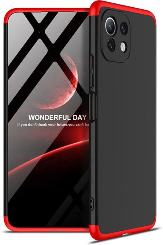 CaseWEB Back Cover for Xiaomi 11 Lite 5G NE  (Red, Hard Case, Pack of: 1)