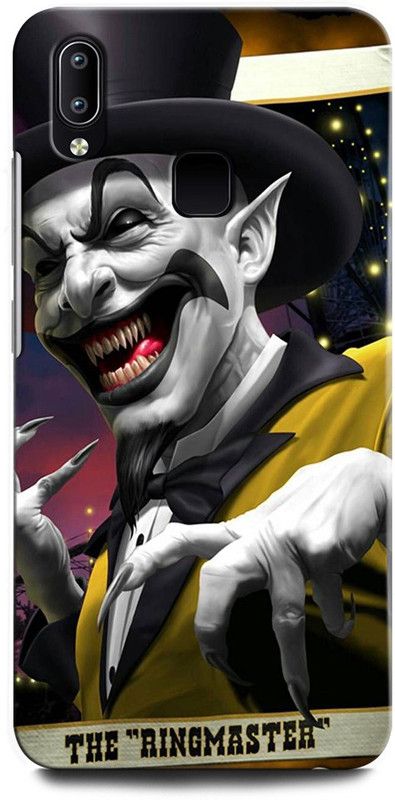 INTELLIZE Back Cover for Vivo V9 Pro 1851/PD1730DF_EX THE RINGMASTER, JOKER, EVIL, HORROR, ART, CREEPY, SCRAY  (Multicolor, Hard Case, Pack of: 1)