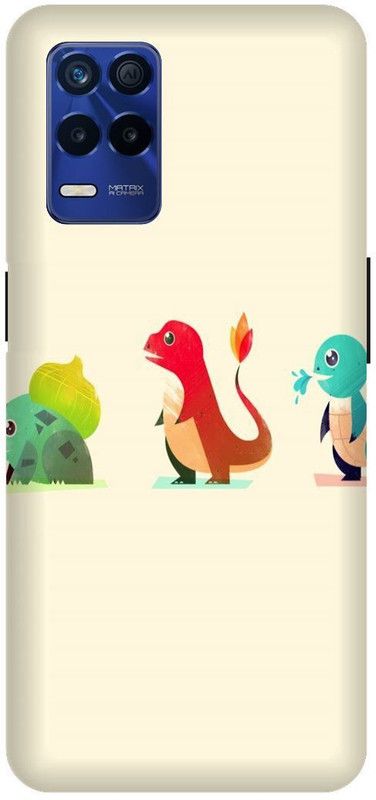 Bluvver Back Cover for Realme 8s 5G , RMX3381, Printed Pokemon Cartoon Back Cover  (Multicolor, Hard Case, Pack of: 1)