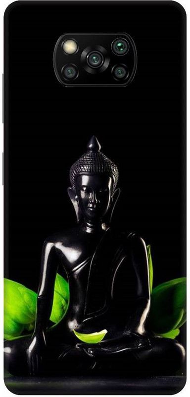 UMPRINT Back Cover for Poco X3/MZB9965IN Buddha, Gautam Buddh, Buddh Printed Back Cover  (Multicolor, Hard Case, Pack of: 1)