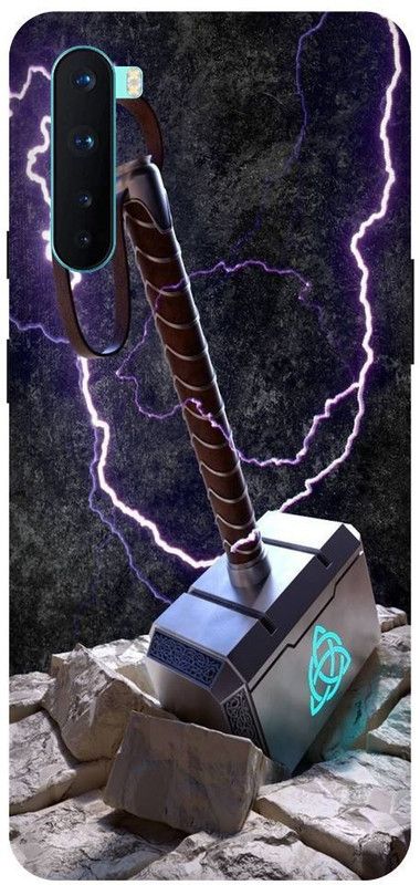 OLIWER Back Cover for One Plus Nord Mjolnir, Thor Hummer PRINTED BACK COVER  (Multicolor, Hard Case, Pack of: 1)