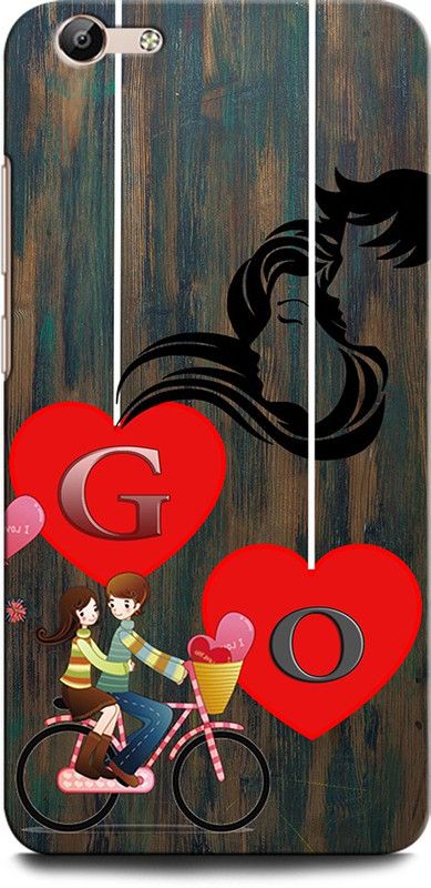 ORBIQE Back Cover for Vivo Y66 1609 GO, G LOVE O, O LOVE G, G LETTER, O LETTER, GO NAME  (Multicolor, Hard Case, Pack of: 1)