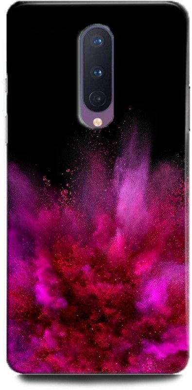 INDICRAFT Back Cover for OnePlus 8 PINK, RED, BLACK, POWDER, ABSTRACT ART, G FLEX  (Multicolor, Hard Case, Pack of: 1)
