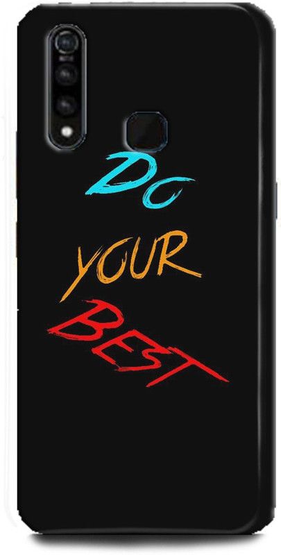 INDICRAFT Back Cover for Vivo Z1Pro, Vivo 1951, do your best, Printed  (Multicolor, Shock Proof, Pack of: 1)