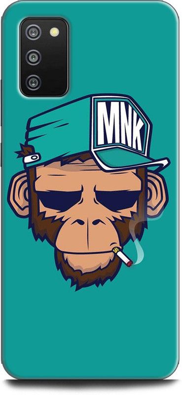 INDICRAFT Back Cover for SAMSUNG Galaxy F02s FUNKY, MONKEY, HAT AND CIGGRATE  (Multicolor, Dual Protection, Pack of: 1)