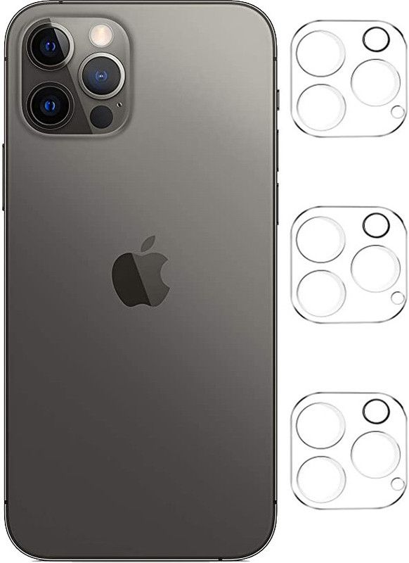 Tough Lee Back Camera Lens Glass Protector for Apple iPhone 12 Pro  (Pack of: 3)
