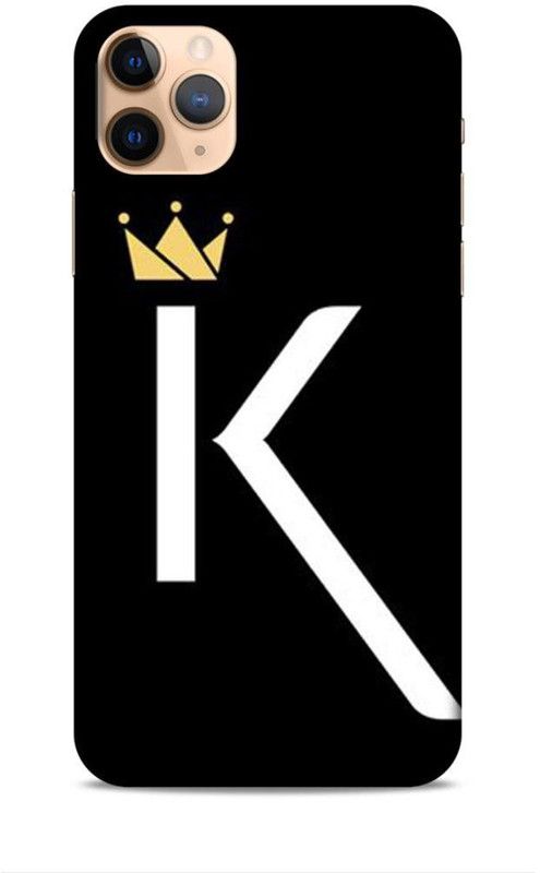 Trinetra Back Cover for Apple iPhone 11 Pro (K / Letter / Alphabet / Name)  (Black, Hard Case, Pack of: 1)