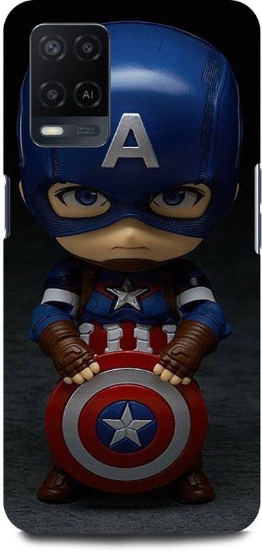 JUGGA Back Cover for OPPO A54, CPH2239, CAPTAIN, AMERICA, AVENGER, AVENGERS  (Blue, Hard Case, Pack of: 1)