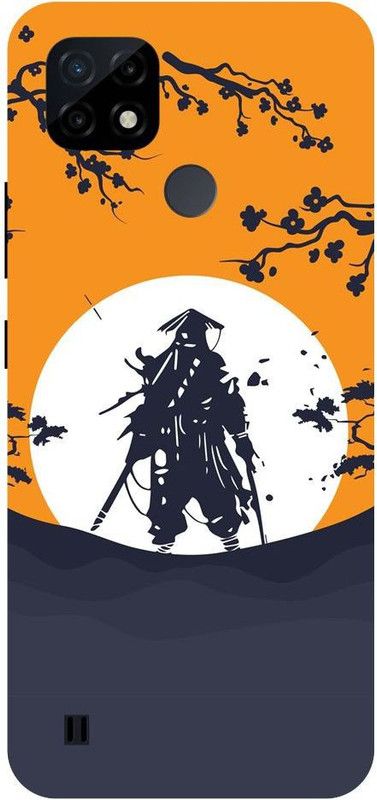 Wall Art Back Cover for Realme C25Y Jepang, samurai  (Multicolor, Dual Protection, Pack of: 1)
