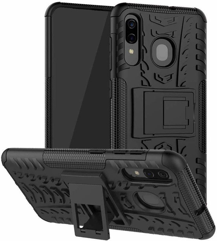 S-Hardline Back Cover for Samsung Galaxy A50  (Black, Pack of: 1)
