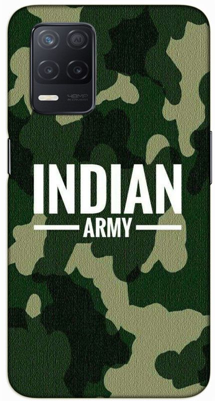 iprinto Back Cover for Realme 8 5G, Realme 8s 5G Indian Army Back Cover  (Green, Hard Case)