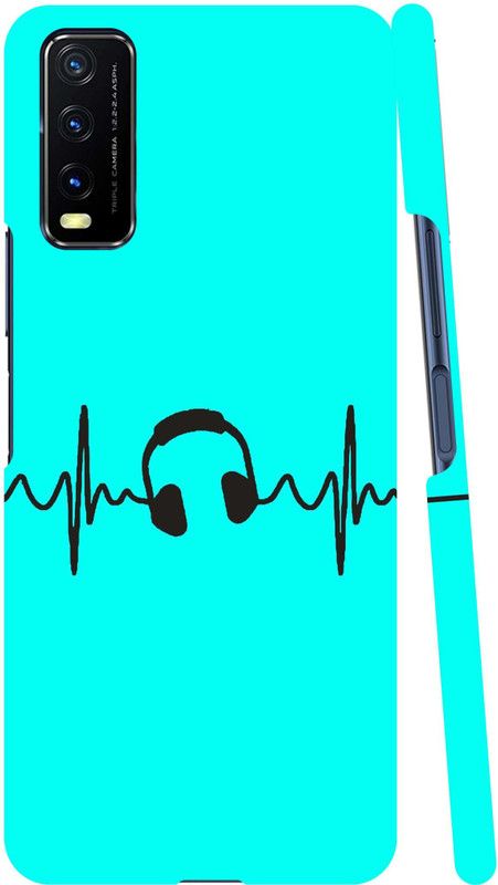 GS PANDA COLLECTIONS Back Cover for VIVO Y12a  (Blue, Pack of: 1)