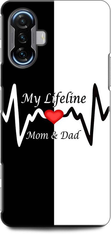 Wall Art Back Cover for POCO F3 GT MOM AND DAD, DAD, I LOVE YOU, LOVE, MISSING, MOM  (Multicolor, Dual Protection, Pack of: 1)