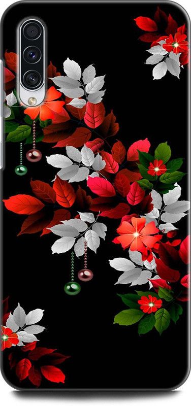 Afterglow Back Cover for SAMSUNG Galaxy A70 RED LEAF, DESIGN, RED, LEAF, FLOWER  (Multicolor, Shock Proof, Pack of: 1)