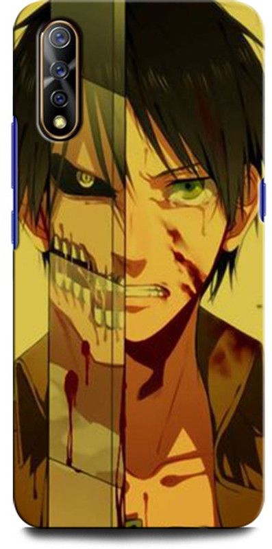 GRAFIQE Back Cover for Vivo Z1x ATTACK ON TITAN, ANIME, CARTOON, ANIME BOY  (Multicolor, Shock Proof, Pack of: 1)