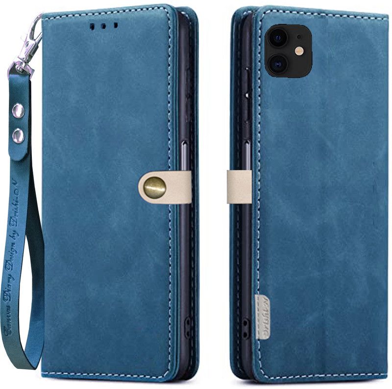MOBEESOL Flip Cover for Apple Iphone 12  (Blue, Shock Proof, Pack of: 1)