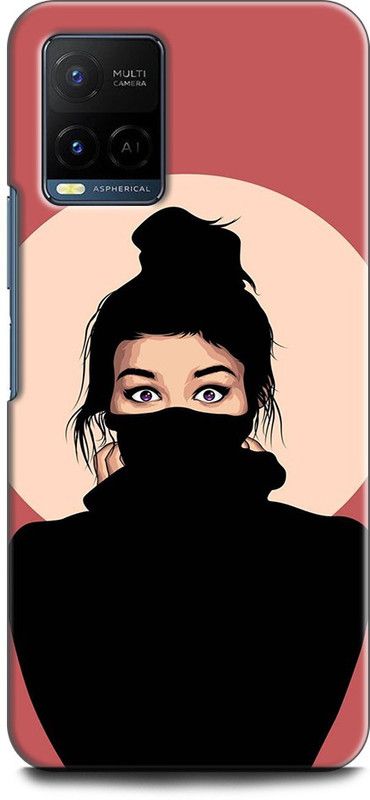 INDICRAFT Back Cover for Vivo T1X, V2143 GIRL, WOMEN ARTWORK, MINIMAL, ANIME, PRETTY  (Multicolor, Shock Proof, Pack of: 1)