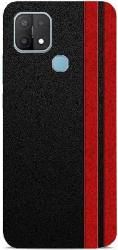 Fanny Back Cover for Oppo A15  (Black, Red, Hard Case)
