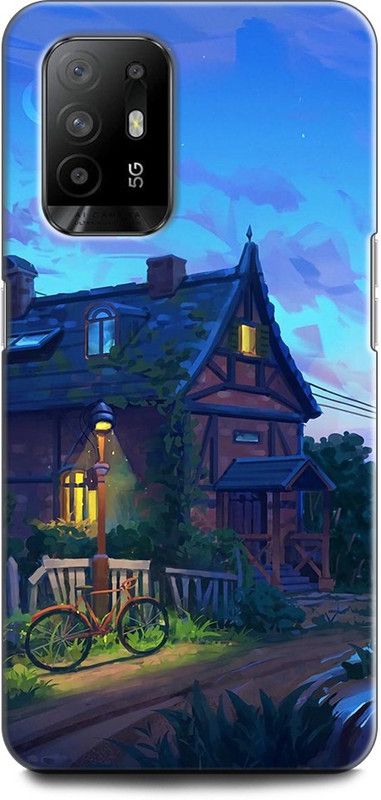 KEYCENT Back Cover for OPPO F19 Pro+ 5G, CPH2213 HOME, HOUSE, DARK, NIGHT, LANDSCAPE, NATURE  (Multicolor, Pack of: 1)